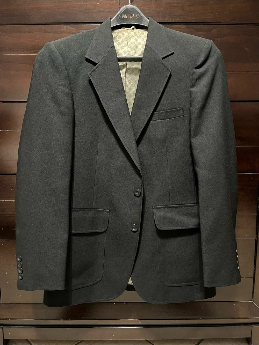 jcpenney Black Men's Two-Button Notch Lapel Sport Coat